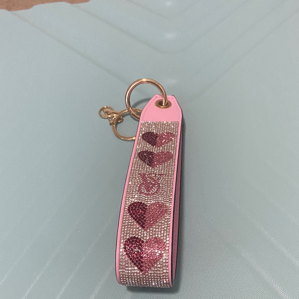 Victoria's Secret Pink Heart Keychain